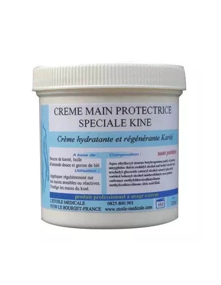 Creme protectrice mains special kiné