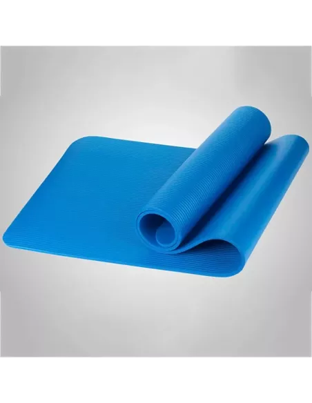 Tapis yoga épaisseur 10 mm-bleu