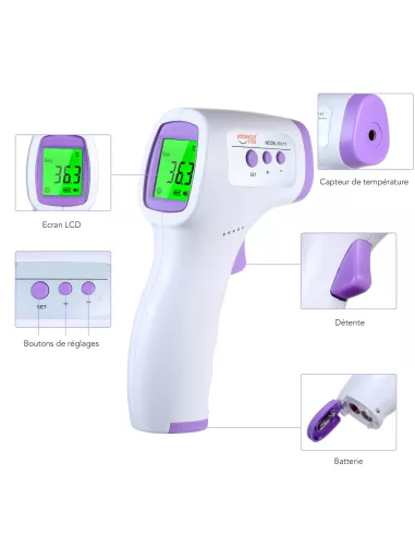 Thermomètre à infrarouge sans contact