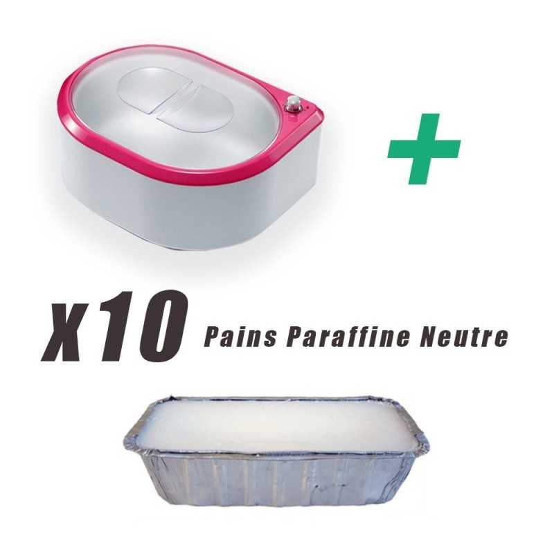 Chauffe paraffine + 10 pains neutres