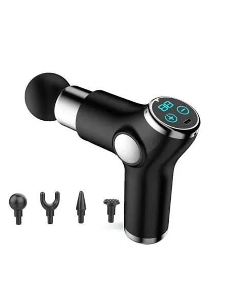 VIBRATOR P100 - Pistolet vibrateur avec 4 têtes de massage.