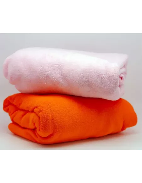 Drap housse éponge : rose pale