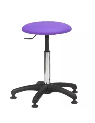 Tabouret sur patins - piètement ABS noir