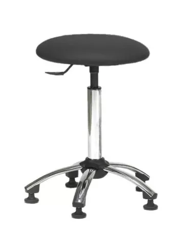 Tabouret sur patins - piètement ABS noir