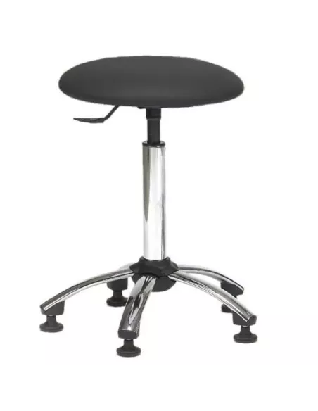 Tabouret sur patins - piètement ABS noir