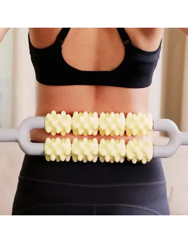 Rouleau double de pétrissage anti-cellulitique