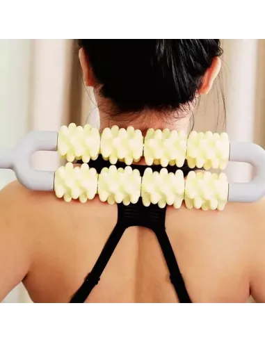 Rouleau double de pétrissage anti-cellulitique