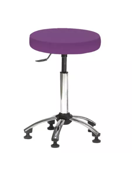 Tabouret sur patins - piètement ABS noir