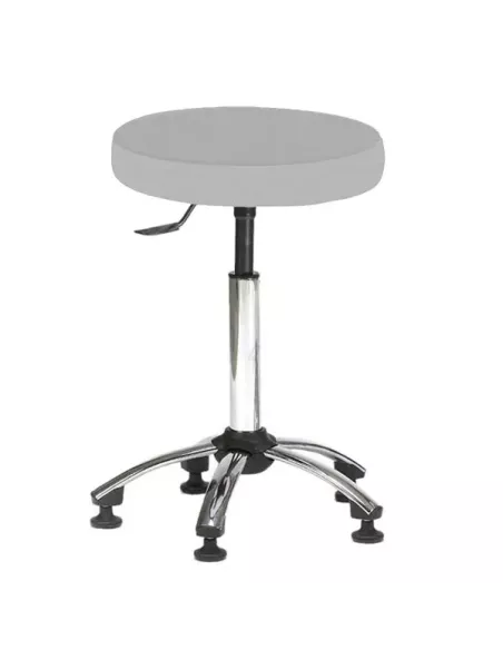 Tabouret sur patins - piètement ABS noir
