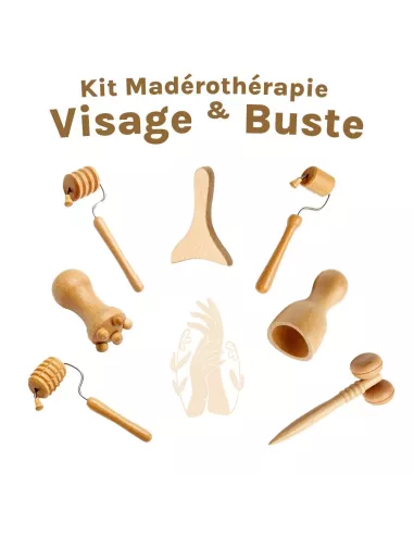 Maderotherapie visage et buste 7 pieces